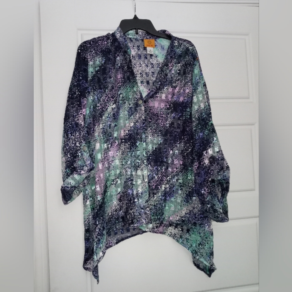 Ruby rd long sleeve blouse plus size 16